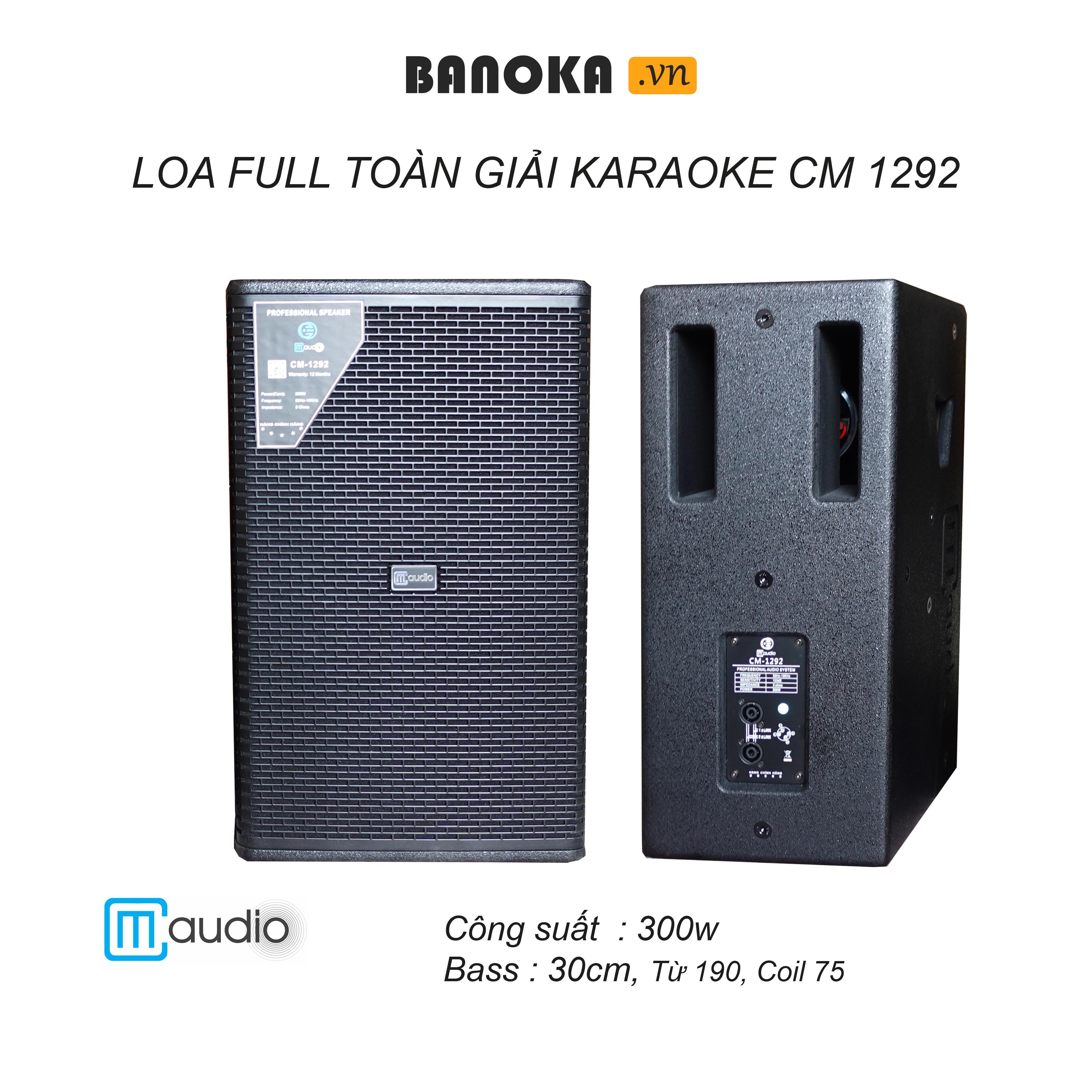 Cặp Loa Full Toàn Giải Cao Cấp CM 1292 Bass 30